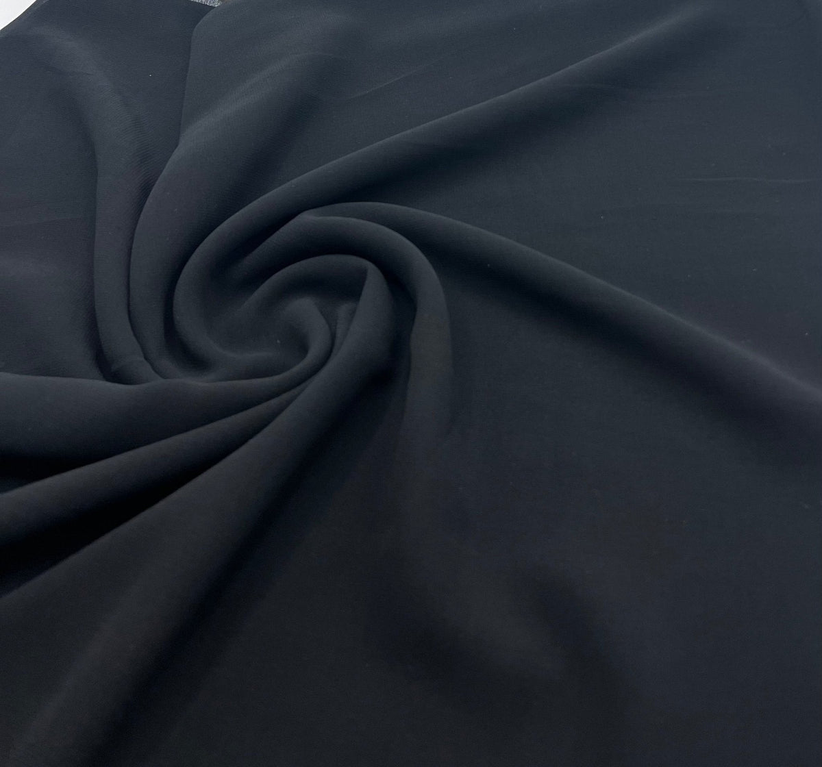 Plain Black Chiffon Sheer Dress Bridal Fabric