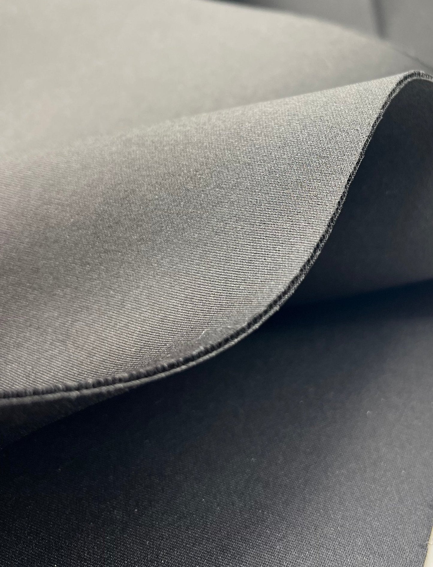Plain Black Scuba Foam 3D Mono Scuba Stretch Fabric