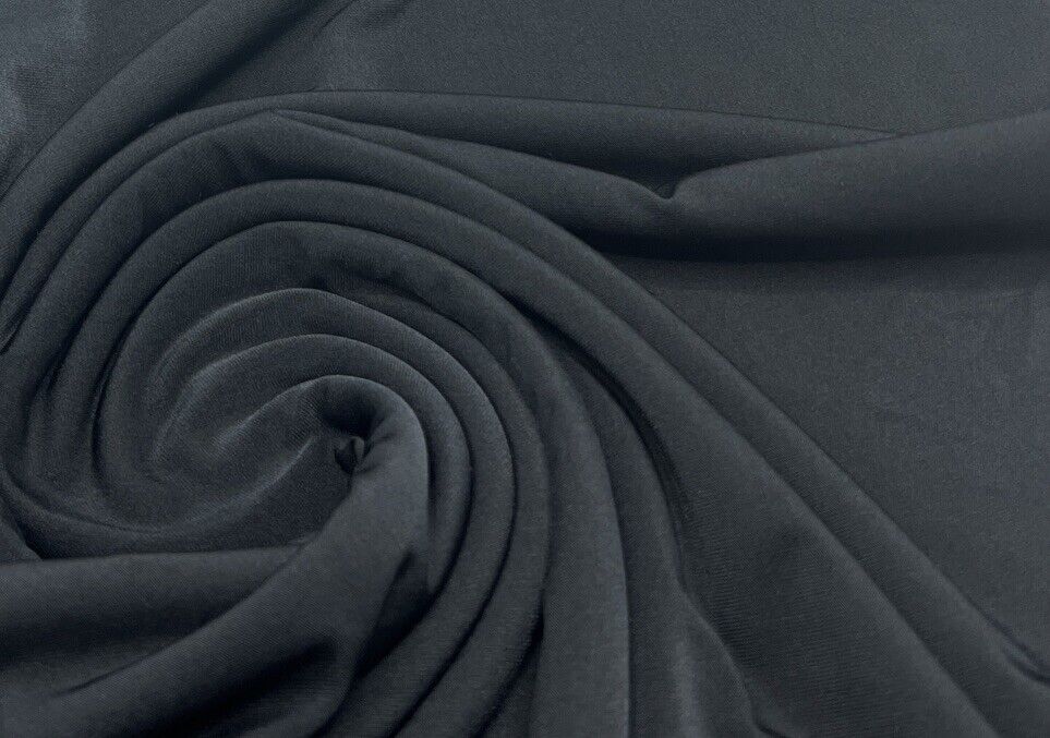 Plain Black Swimwear / Sportswear 4 Way Stretch Fabric