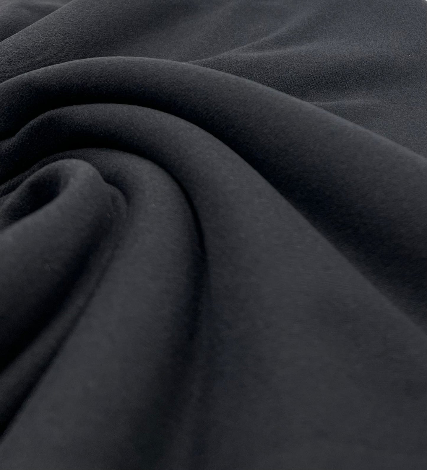 Plain Black Ultra Super Soft 4 Way Stretch Fabric