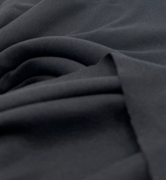 Plain Black Ultra Super Soft 4 Way Stretch Fabric