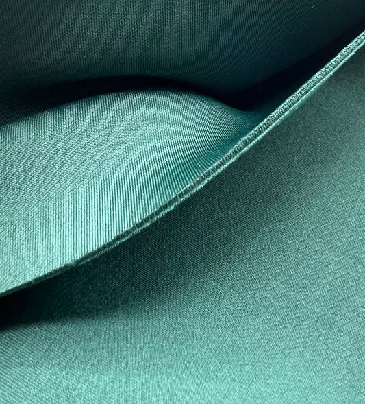 Plain Bottle Green Scuba Foam 3D Mono Scuba Stretch Fabric