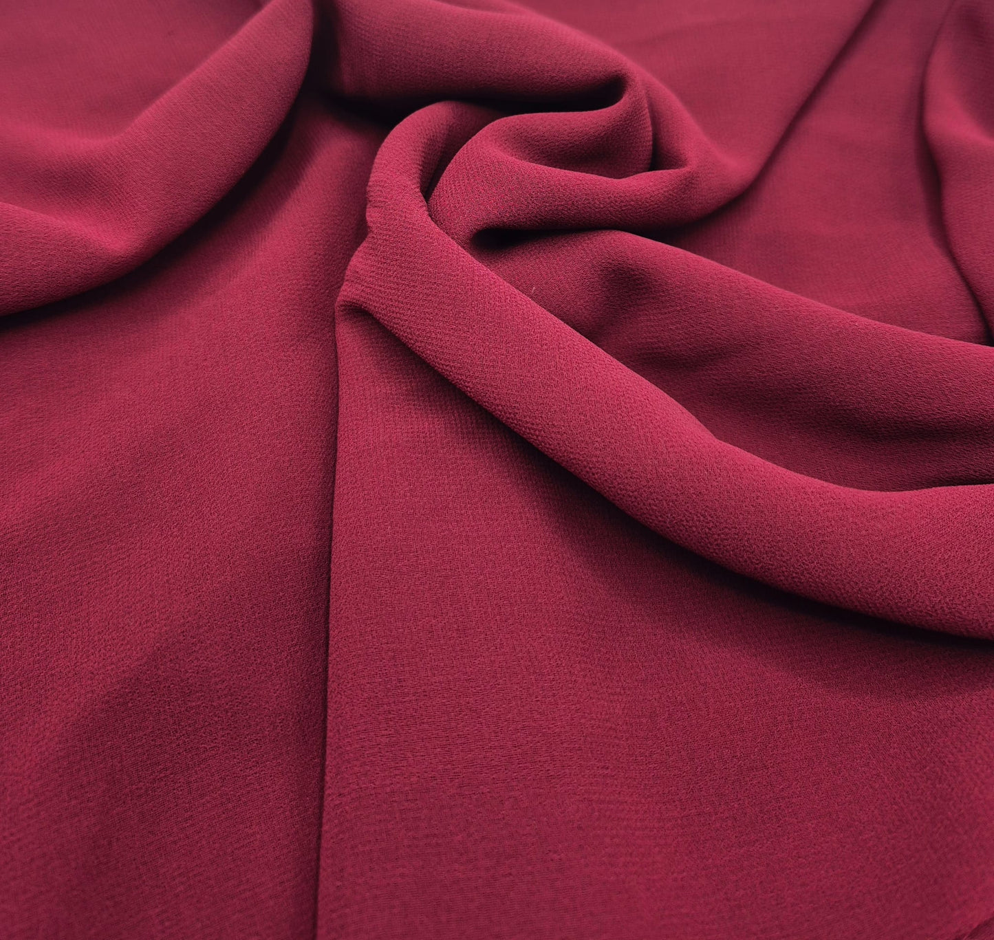 Plain Burgundy Chiffon Sheer Dress Bridal Fabric