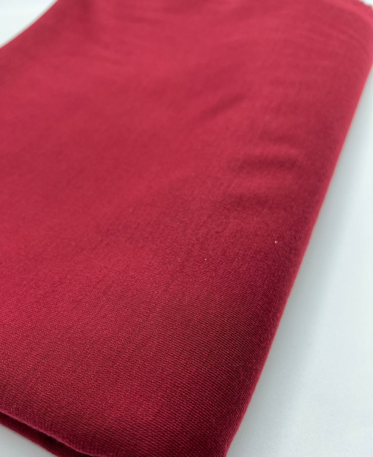 Plain Burgundy Ponte 2 Way Stretch Fabric