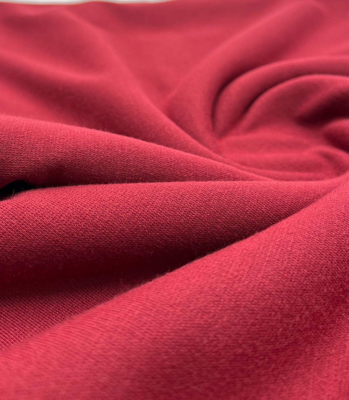 Plain Burgundy Ponte 2 Way Stretch Fabric