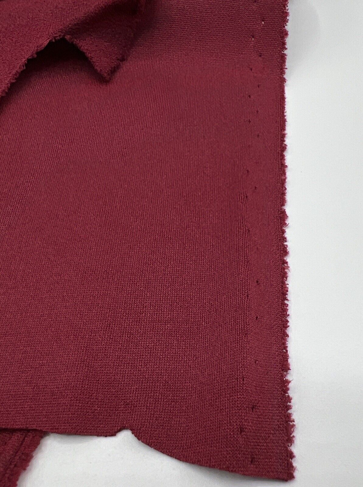 Plain Burgundy Scuba Crepe Stretch Jersey Fabric 4 Way Stretch