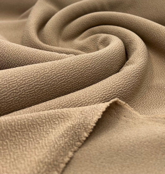 Plain Camel Liverpool Bullet Stretch Fabric