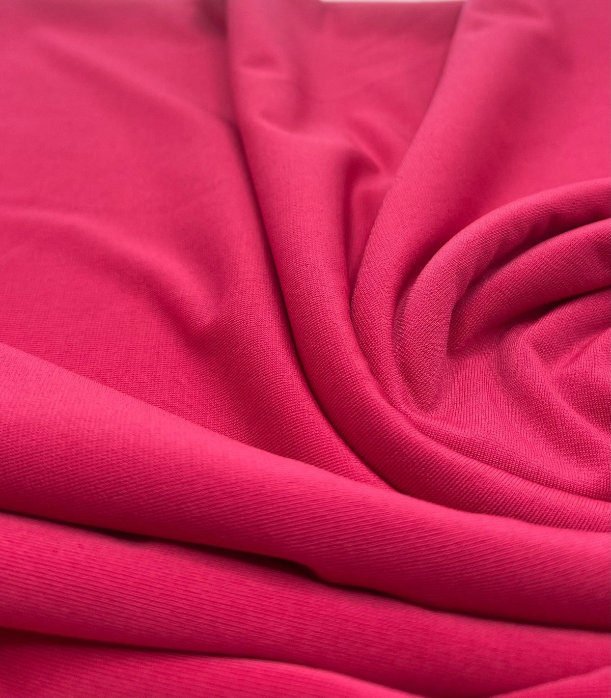Plain Cerise Hot Pink ITY 4 Way Stretch Fabric