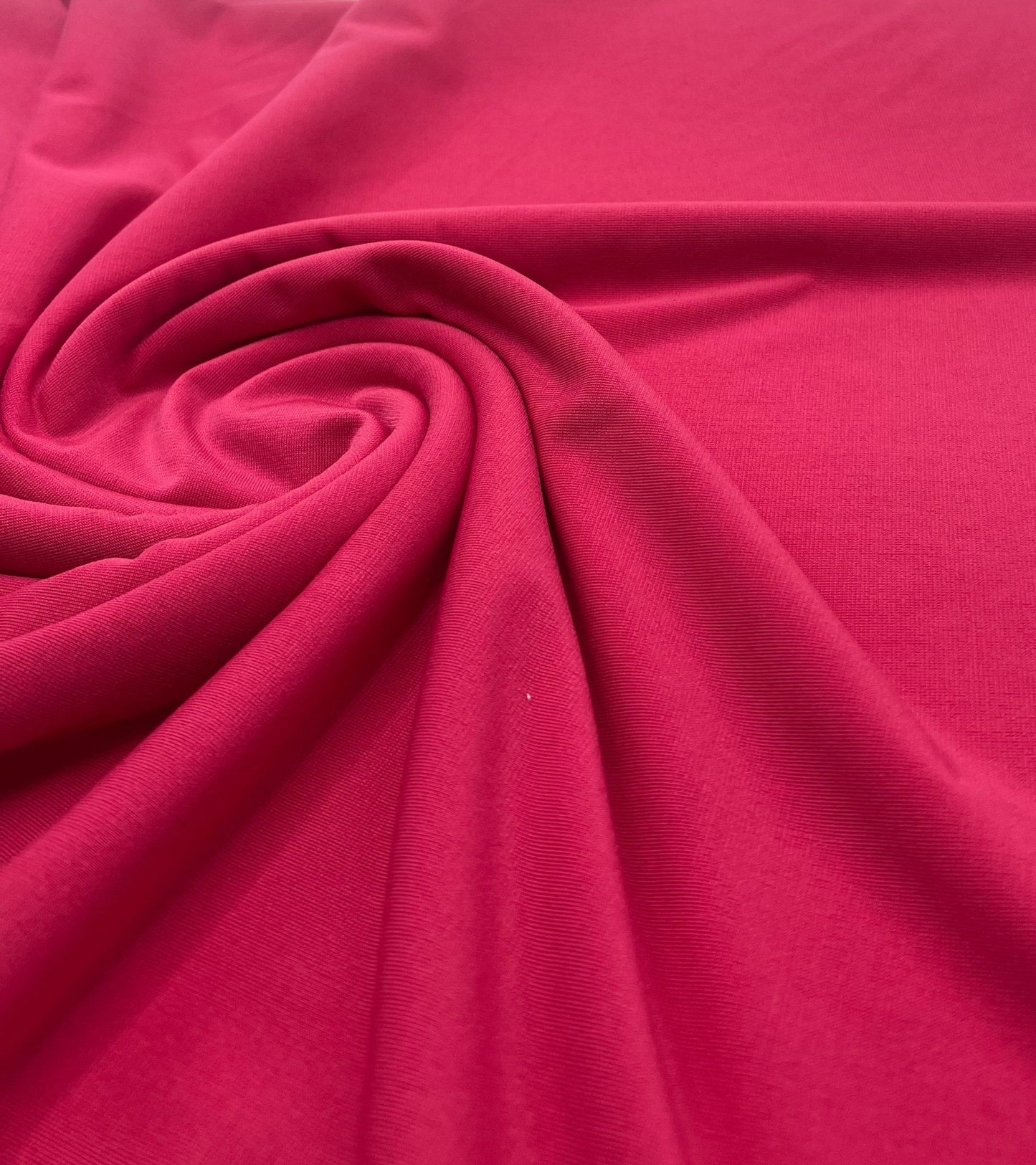 Plain Cerise Hot Pink ITY 4 Way Stretch Fabric