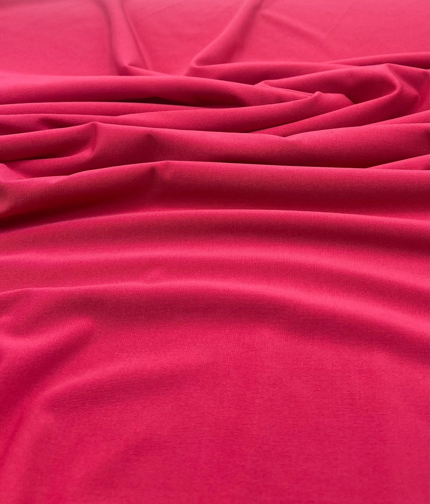 Plain Cerise Hot Pink ITY 4 Way Stretch Fabric