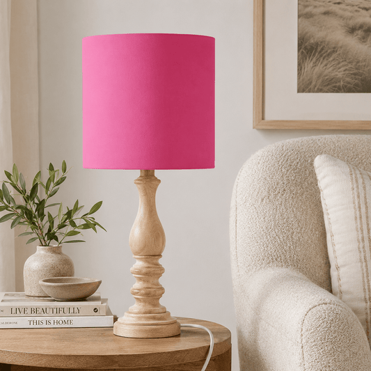 Plain Cerise Pink Lampshade, Ceiling or Table Lamp Shade