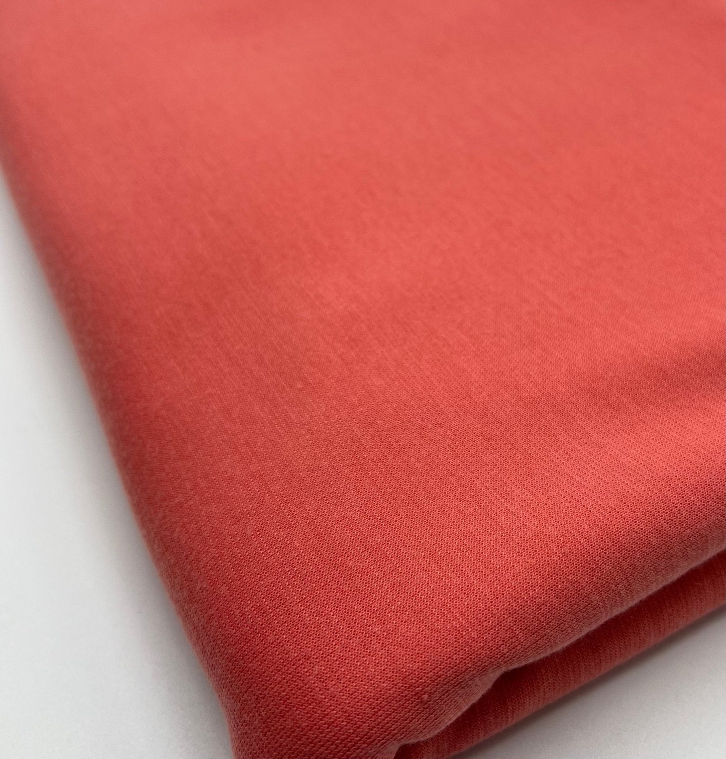 Plain Coral Ponte 2 Way Stretch Fabric