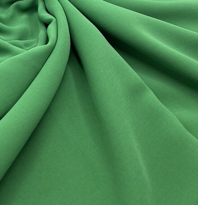 Plain Green Chiffon Sheer Dress Bridal Fabric