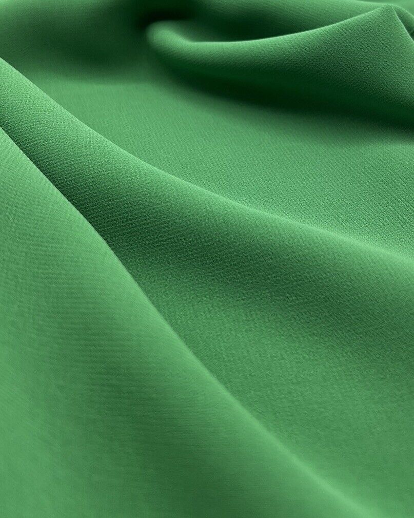 Plain Green Chiffon Sheer Dress Bridal Fabric