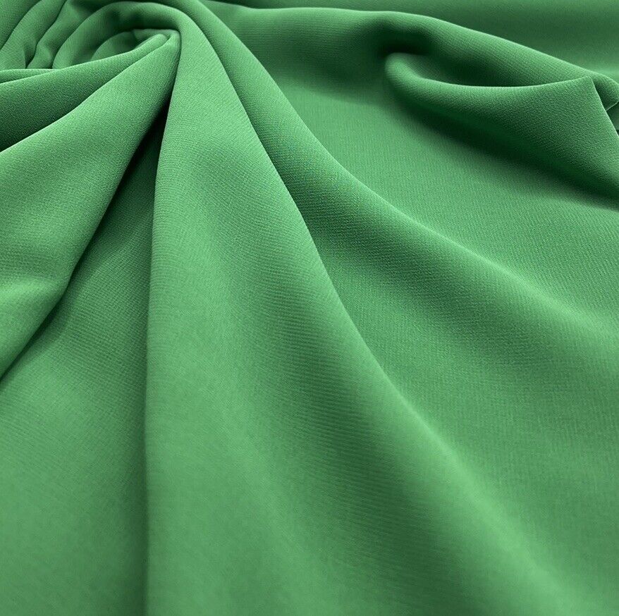Plain Green Chiffon Sheer Dress Bridal Fabric