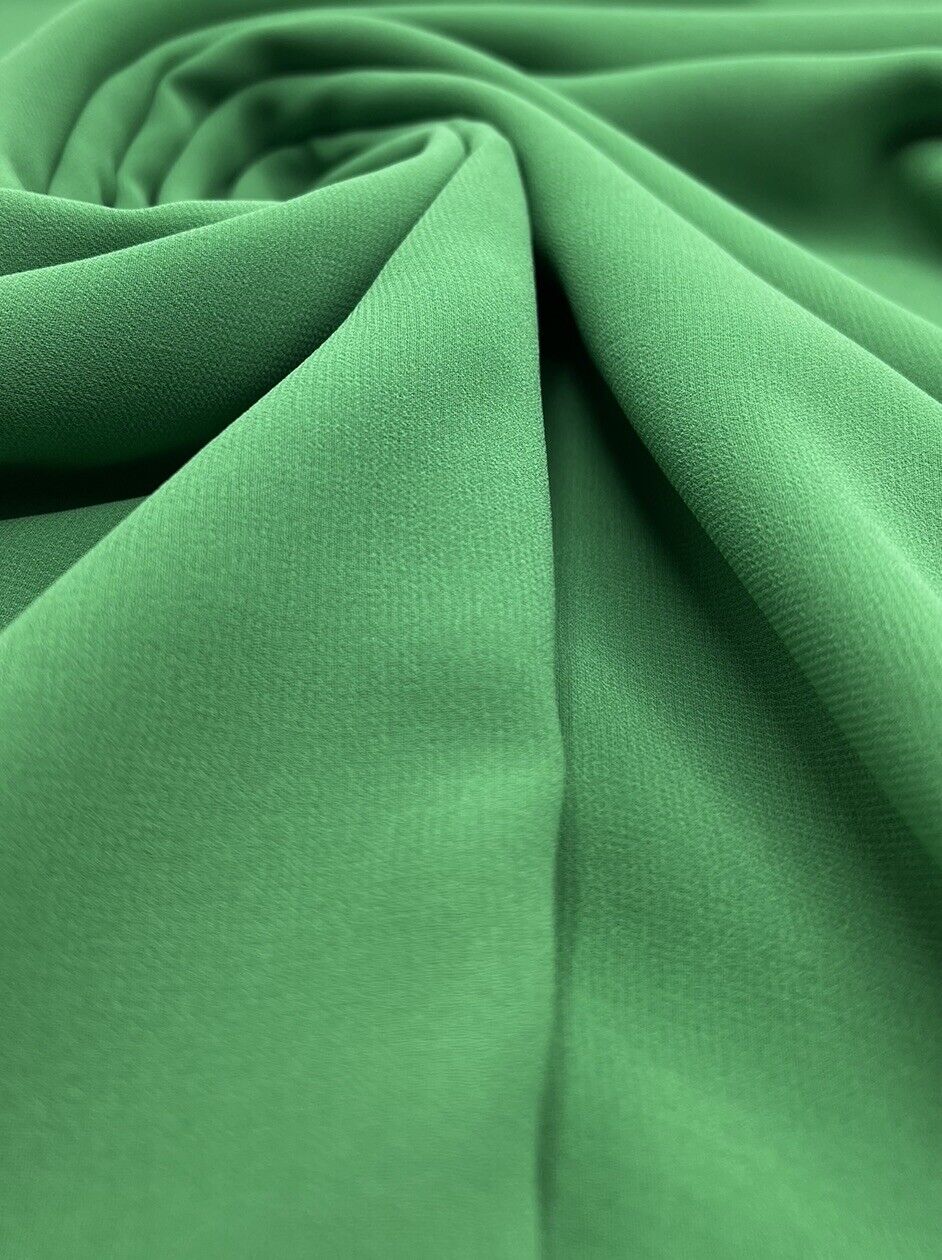 Plain Green Chiffon Sheer Dress Bridal Fabric