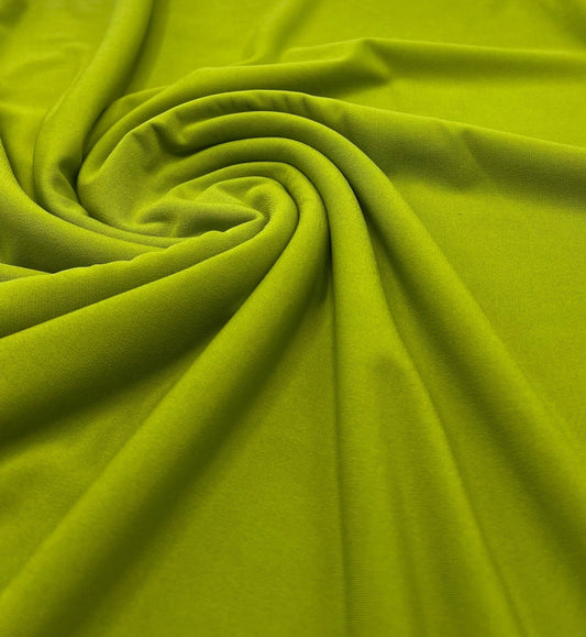 Plain Green ITY 4 Way Stretch Fabric