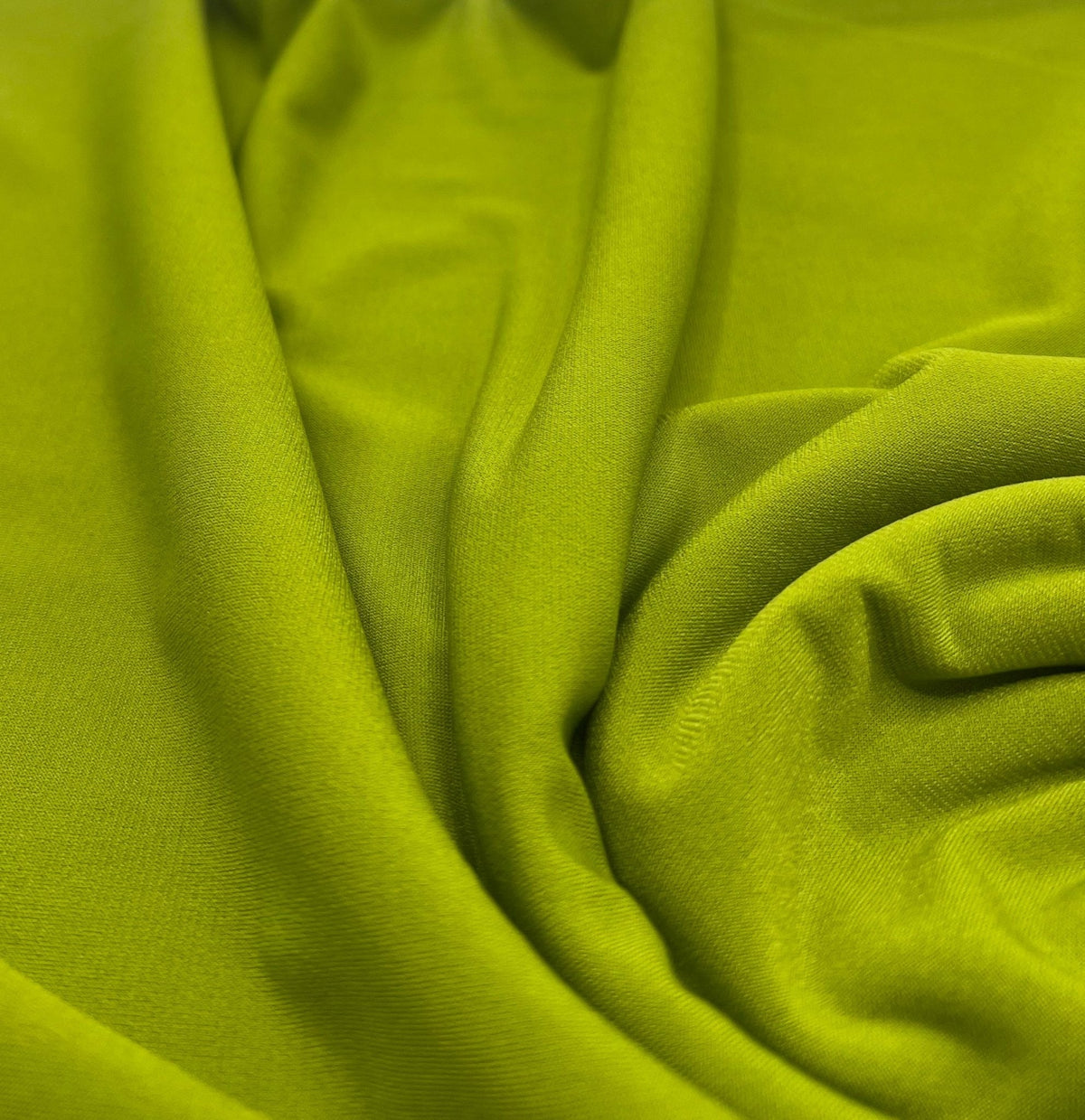 Plain Green ITY 4 Way Stretch Fabric