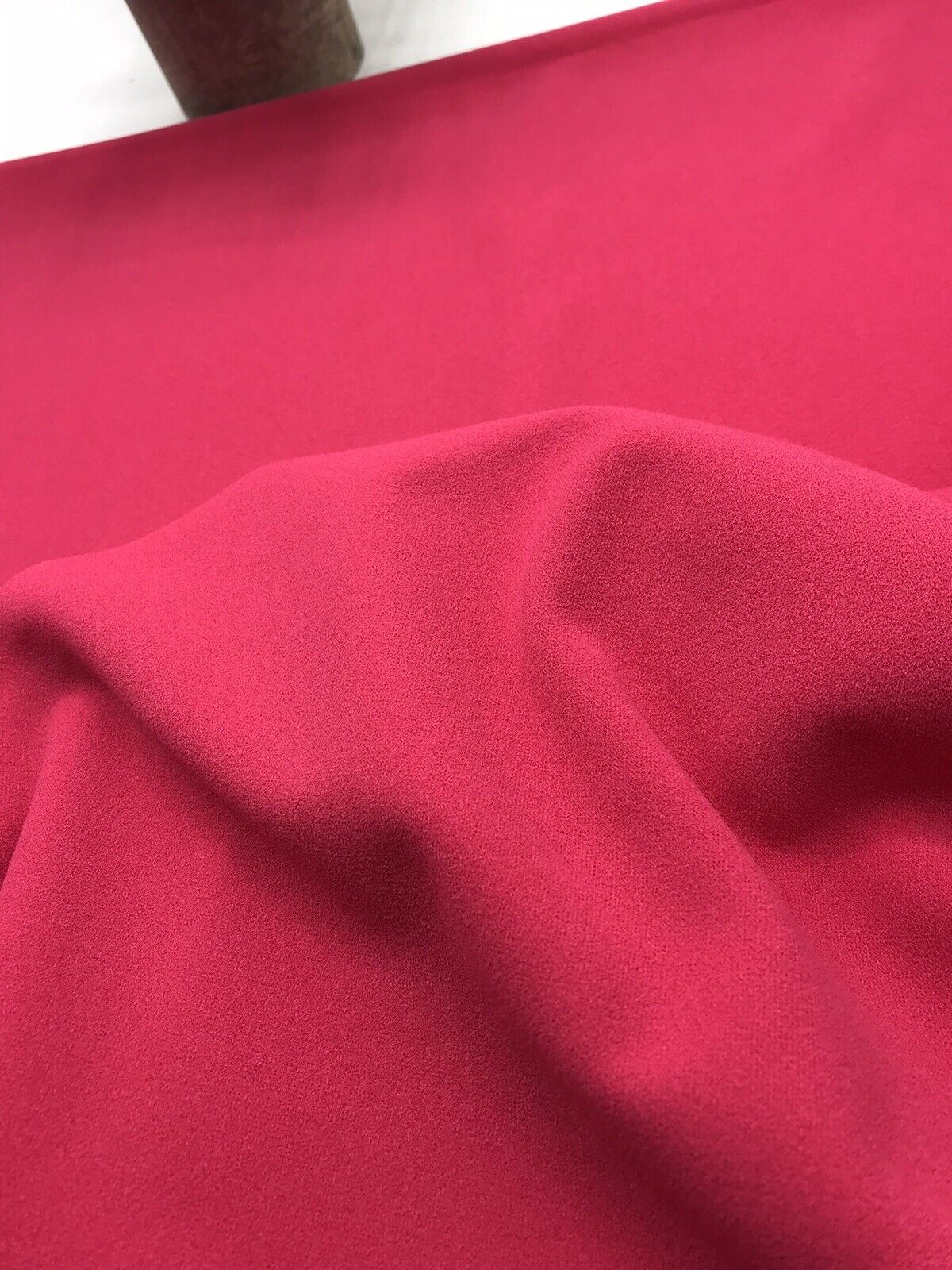 Plain Hot Pink Scuba Crepe Stretch Jersey Fabric 4 Way Stretch