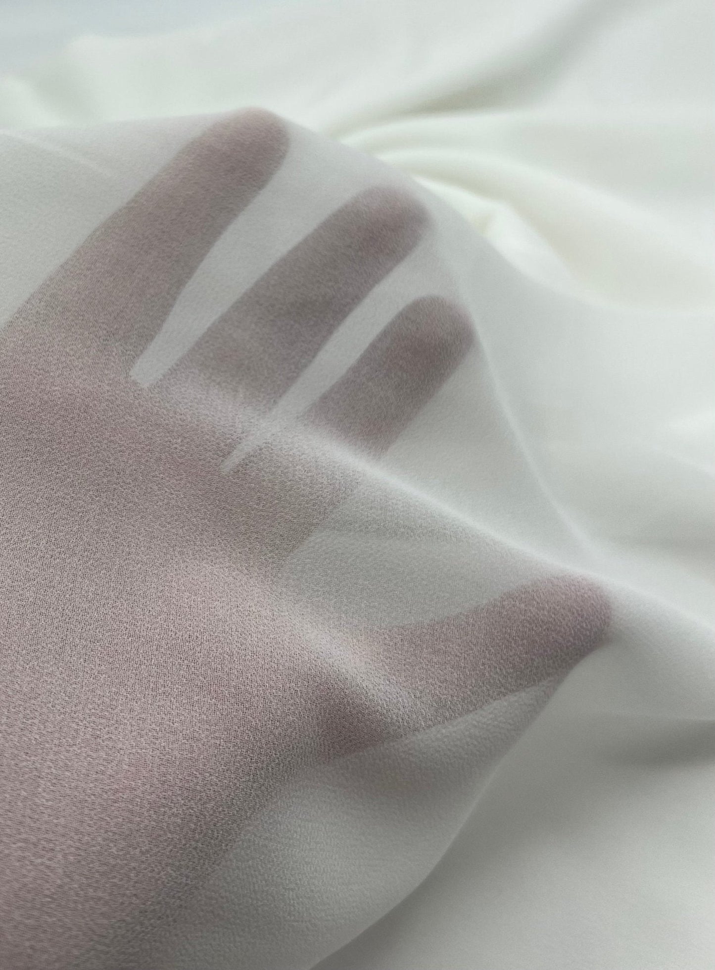 Plain Ivory Chiffon Sheer Dress Bridal Fabric