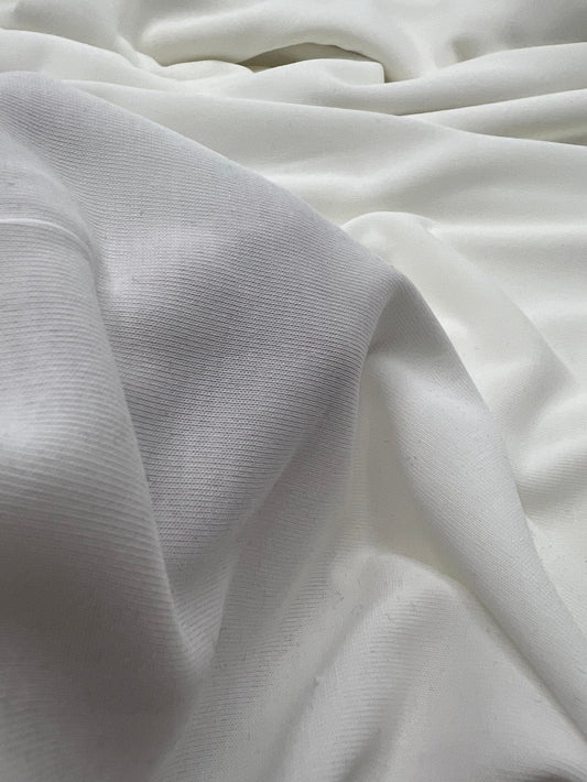 Plain Ivory Modal 200GSM 2 Way Stretch Fabric