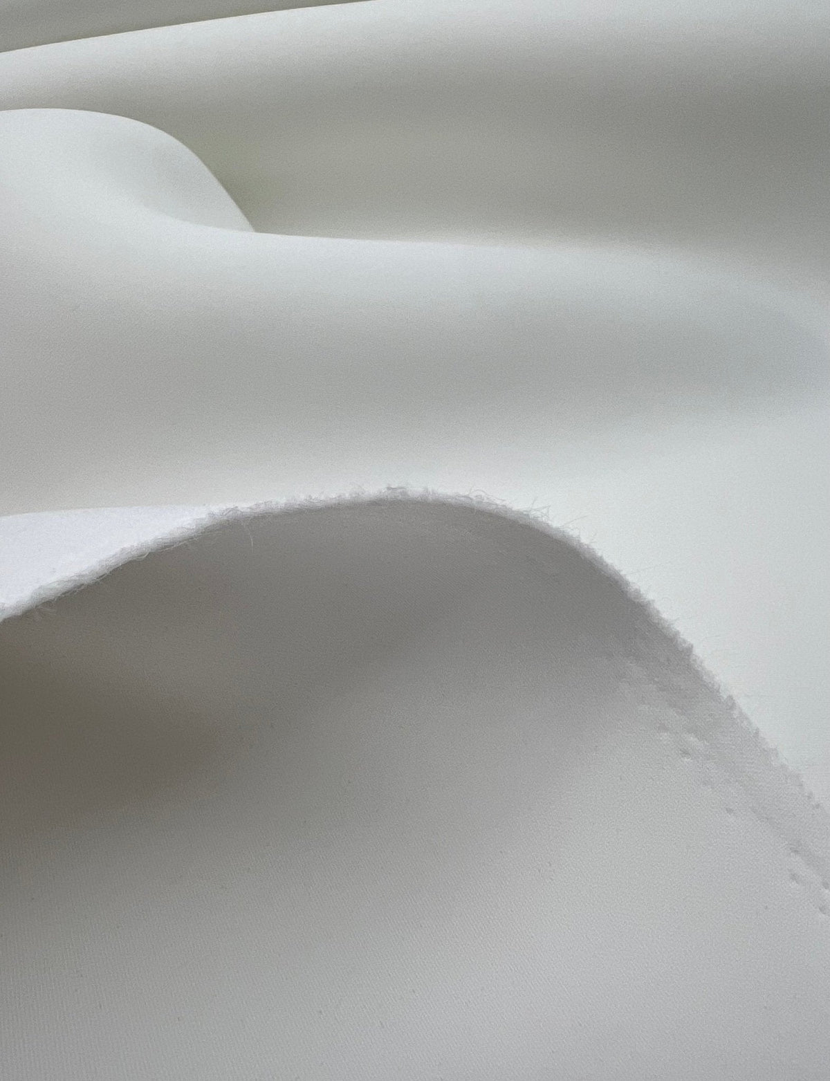 Plain Ivory Scuba Foam 3D Mono Scuba Stretch Fabric