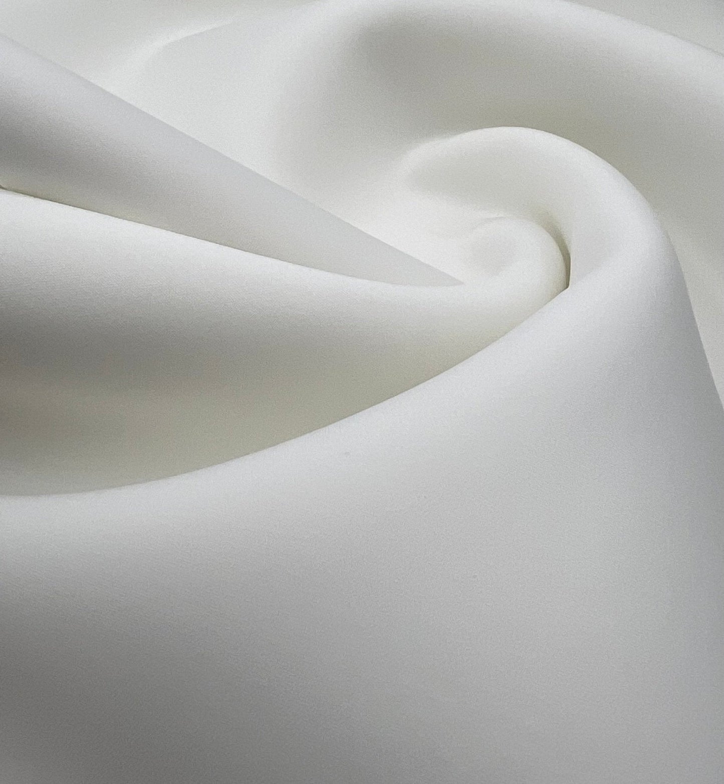 Plain Ivory Scuba Foam 3D Mono Scuba Stretch Fabric