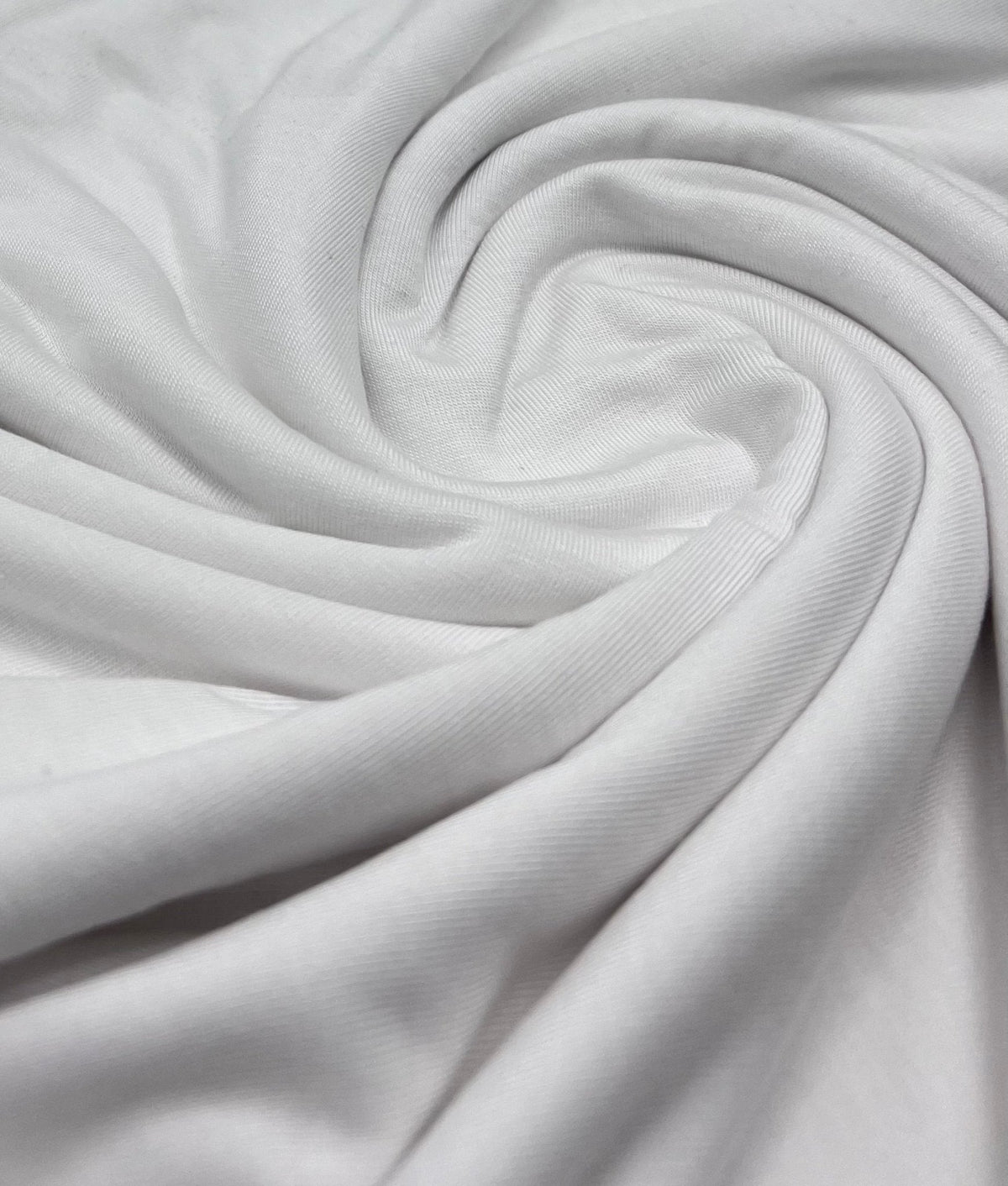 Plain Ivory Viscose Elastane Fabric 4 Way Stretch Jersey