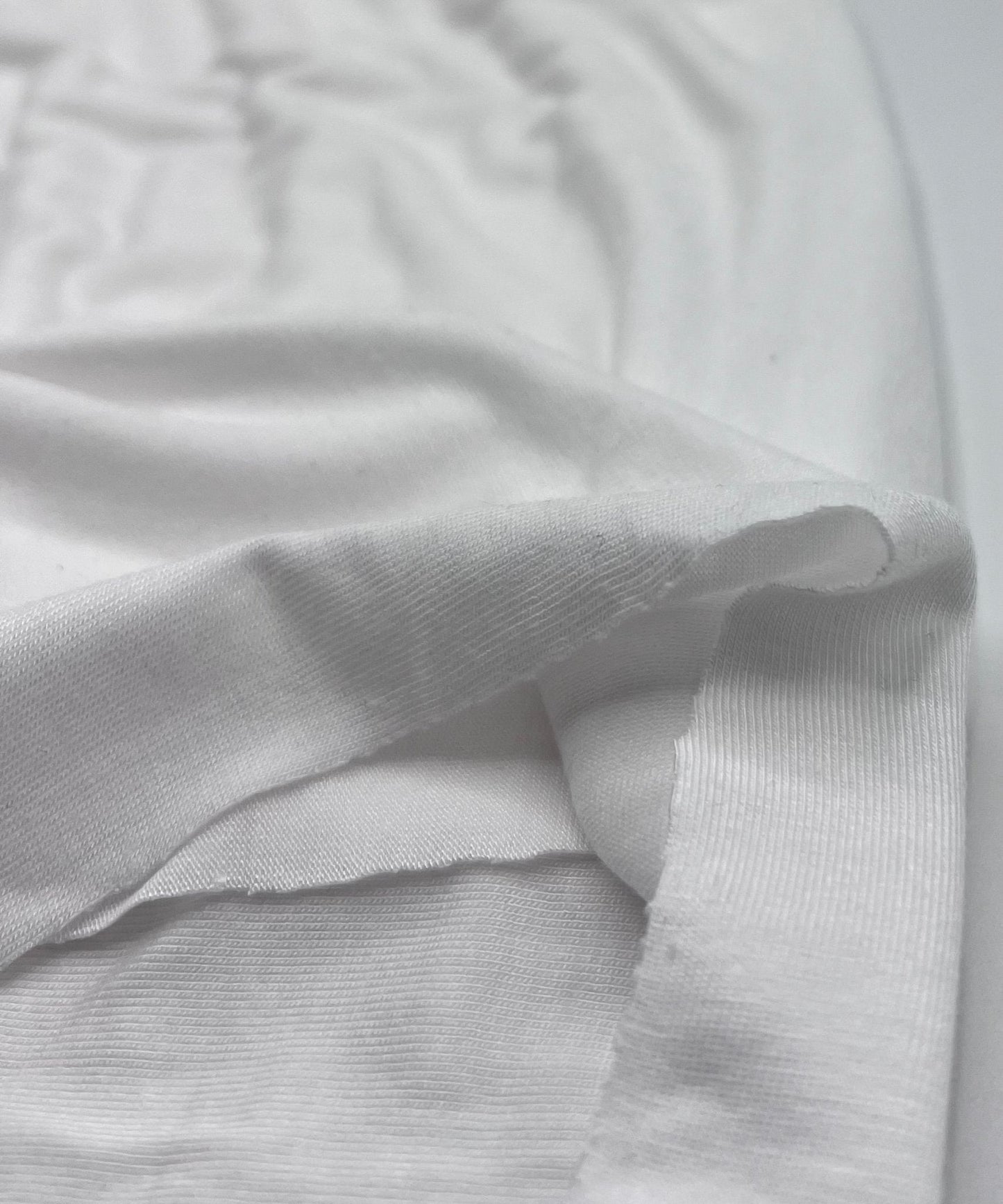 Plain Ivory Viscose Elastane Fabric 4 Way Stretch Jersey