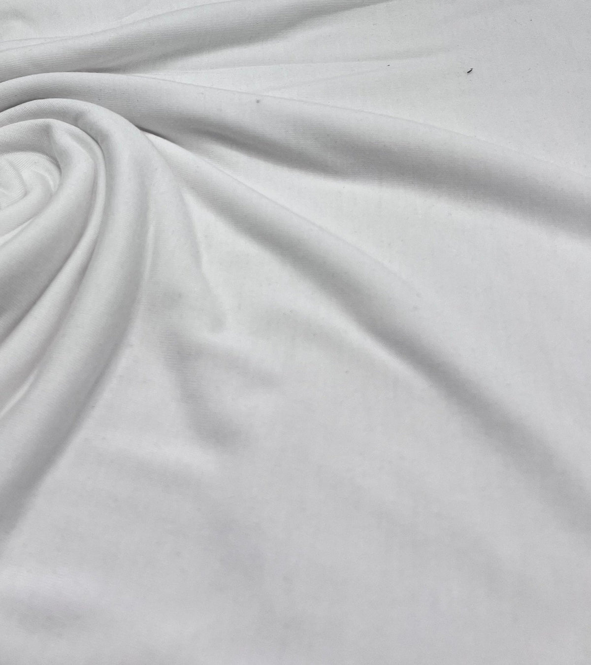Plain Ivory Viscose Elastane Fabric 4 Way Stretch Jersey