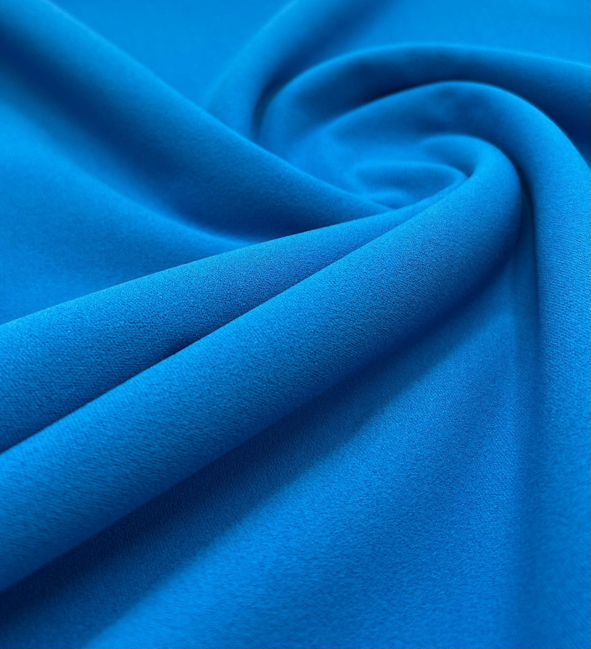 Plain Light Blue Scuba Crepe Stretch Jersey Fabric 4 Way Stretch