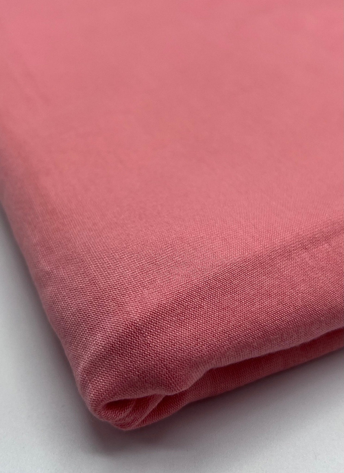 Plain Light Coral Viscose Elastane Fabric 4 Way Stretch Jersey