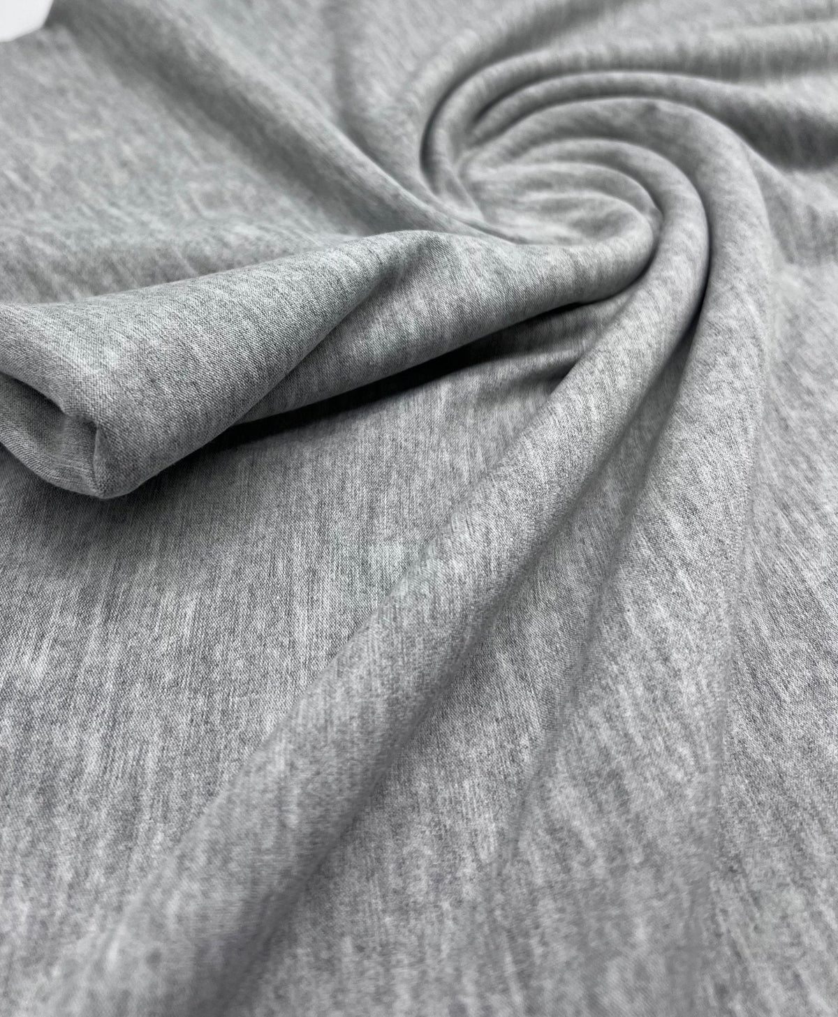 Plain Light Grey Viscose Elastane Fabric 4 Way Stretch Jersey