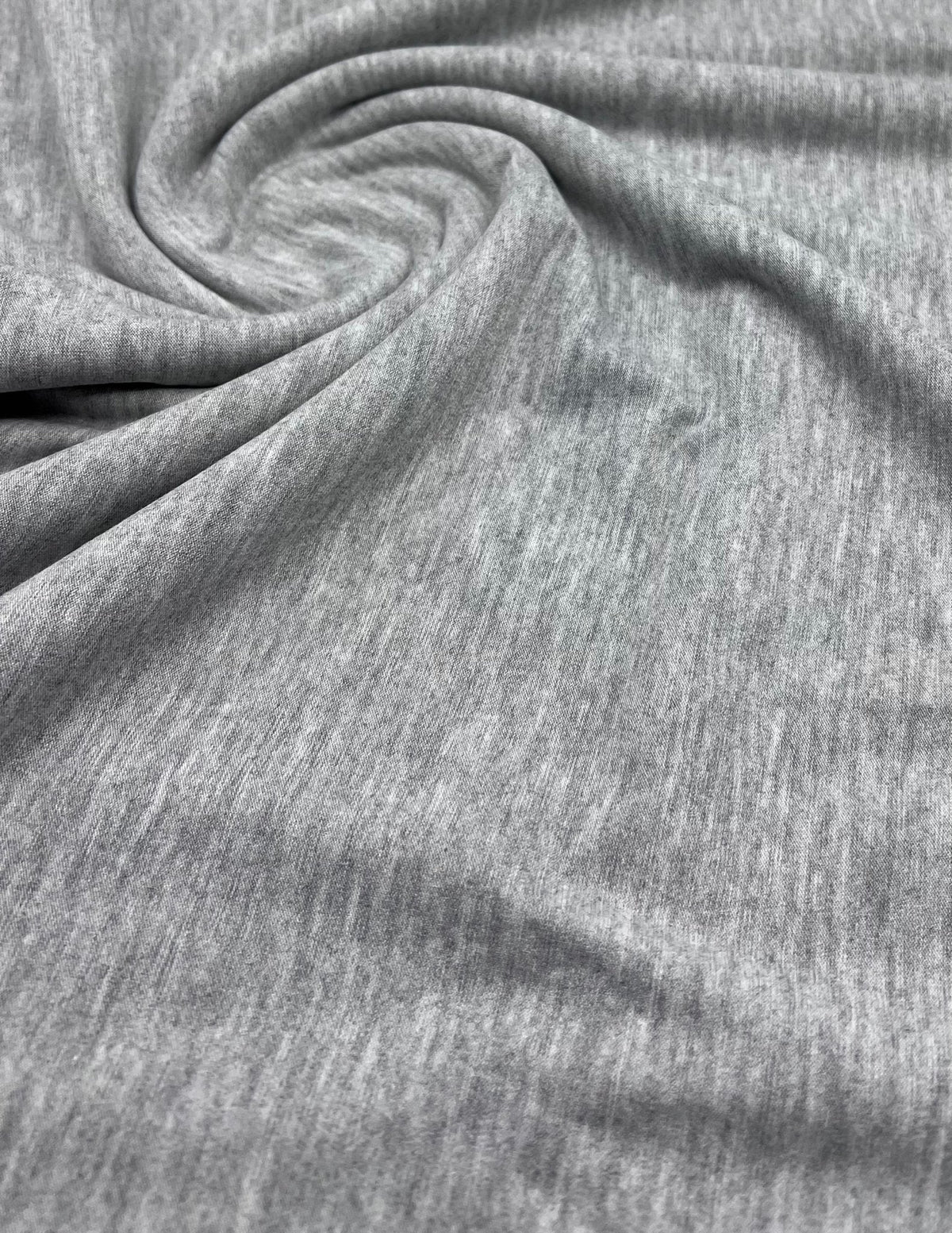 Plain Light Grey Viscose Elastane Fabric 4 Way Stretch Jersey