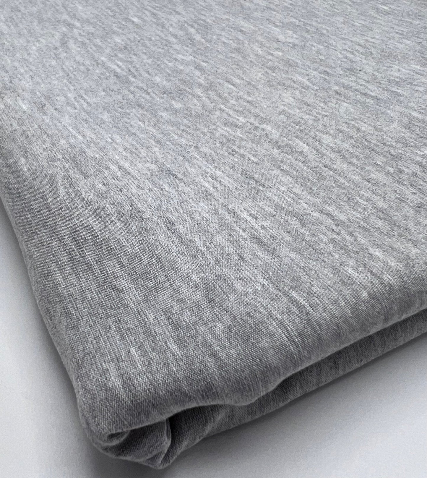 Plain Light Grey Viscose Elastane Fabric 4 Way Stretch Jersey