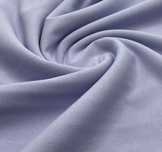 Plain Lilac Scuba Crepe Stretch Jersey Fabric 4 Way Stretch