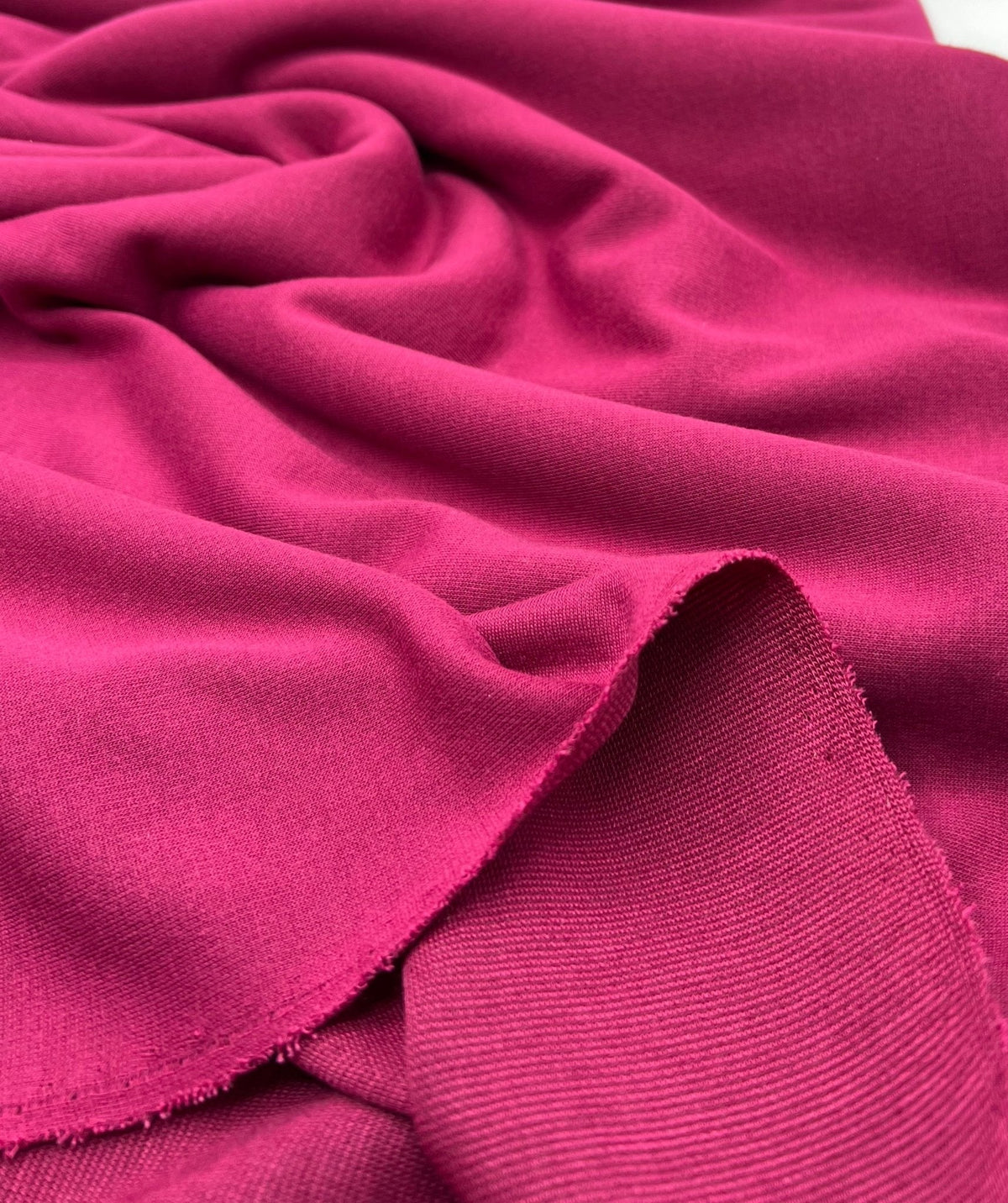 Plain Magenta Ponte 2 Way Stretch Fabric