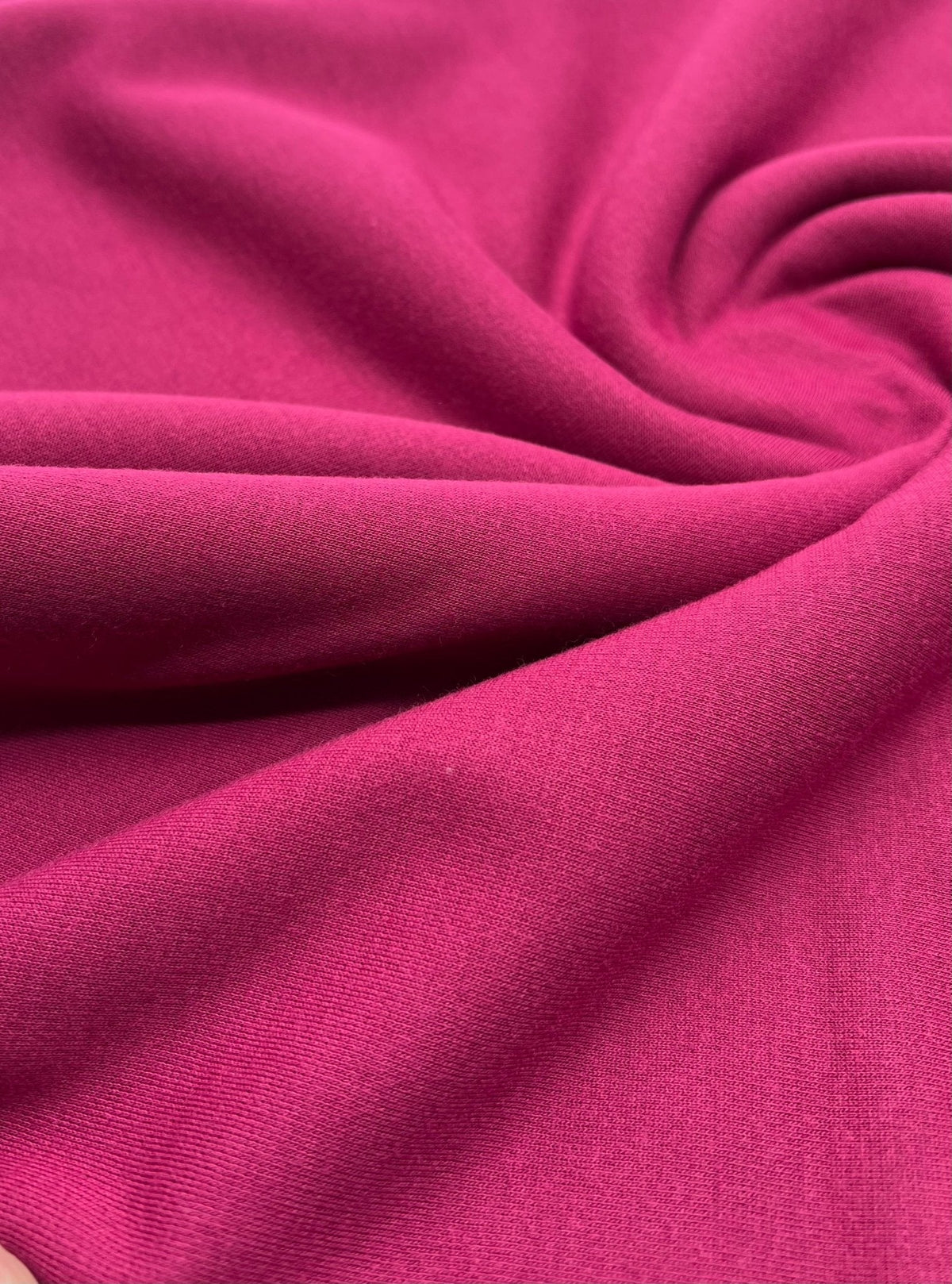 Plain Magenta Ponte 2 Way Stretch Fabric