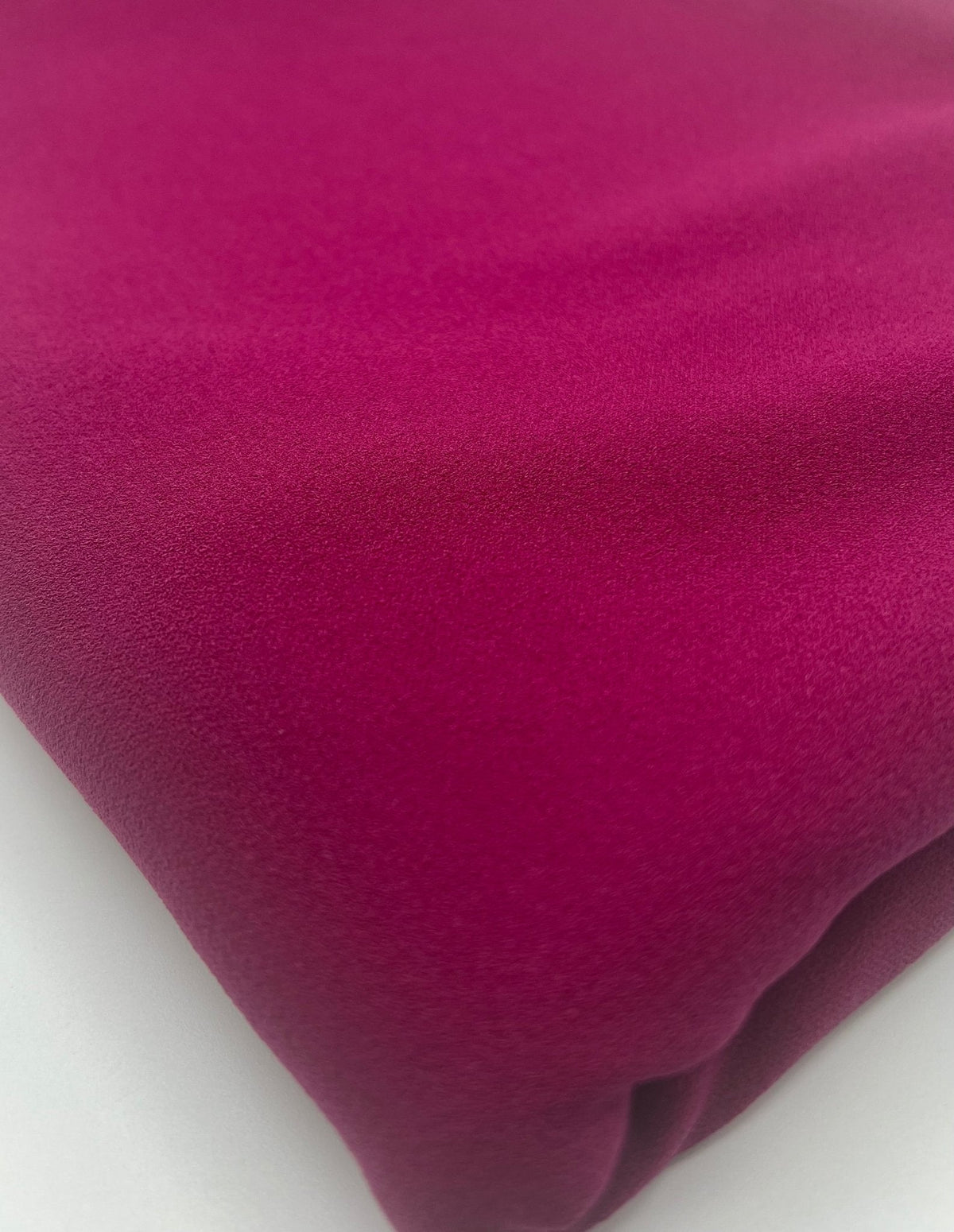 Plain Magenta Scuba Crepe Stretch Jersey Fabric 4 Way Stretch