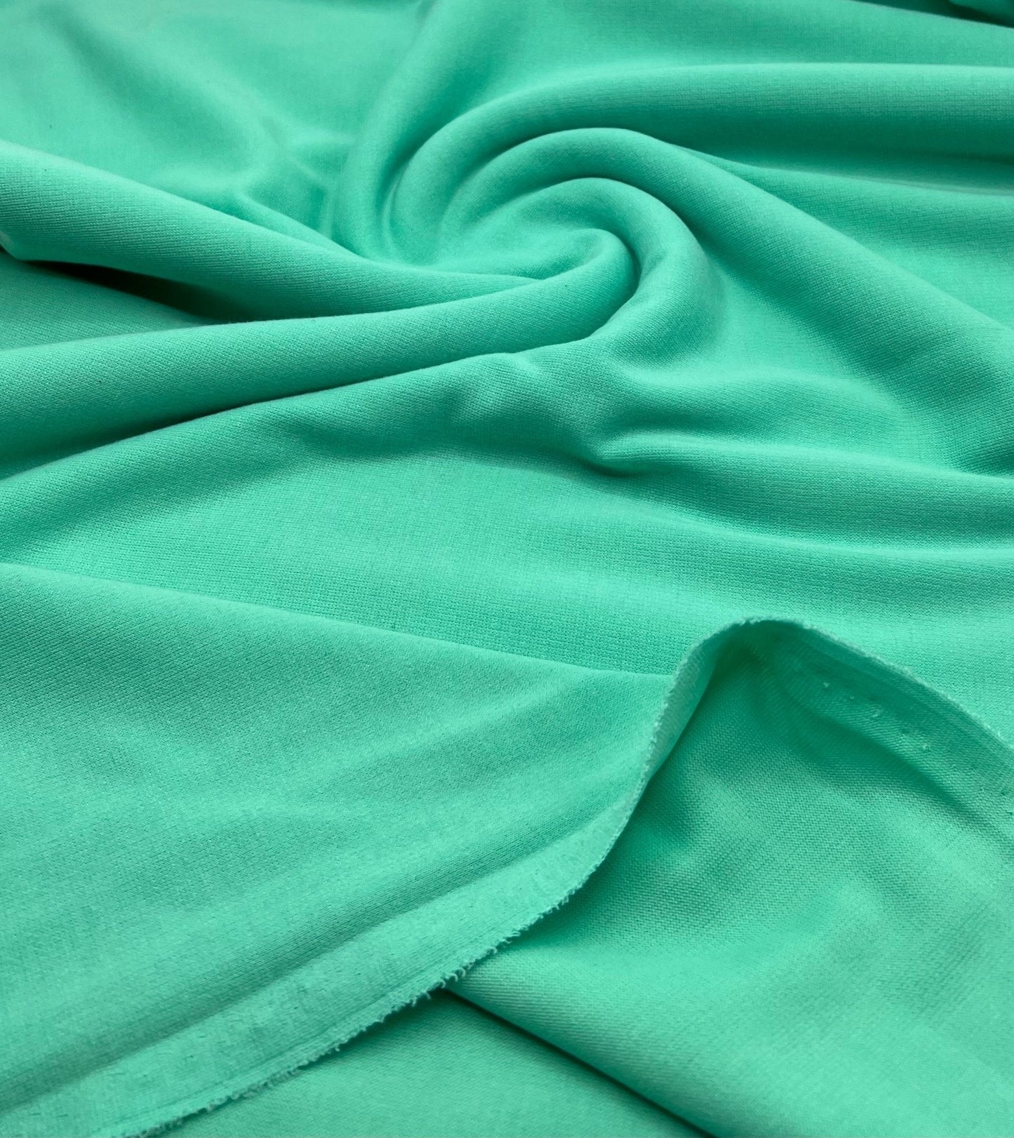Plain Mint Green Ponte 2 Way Stretch Fabric