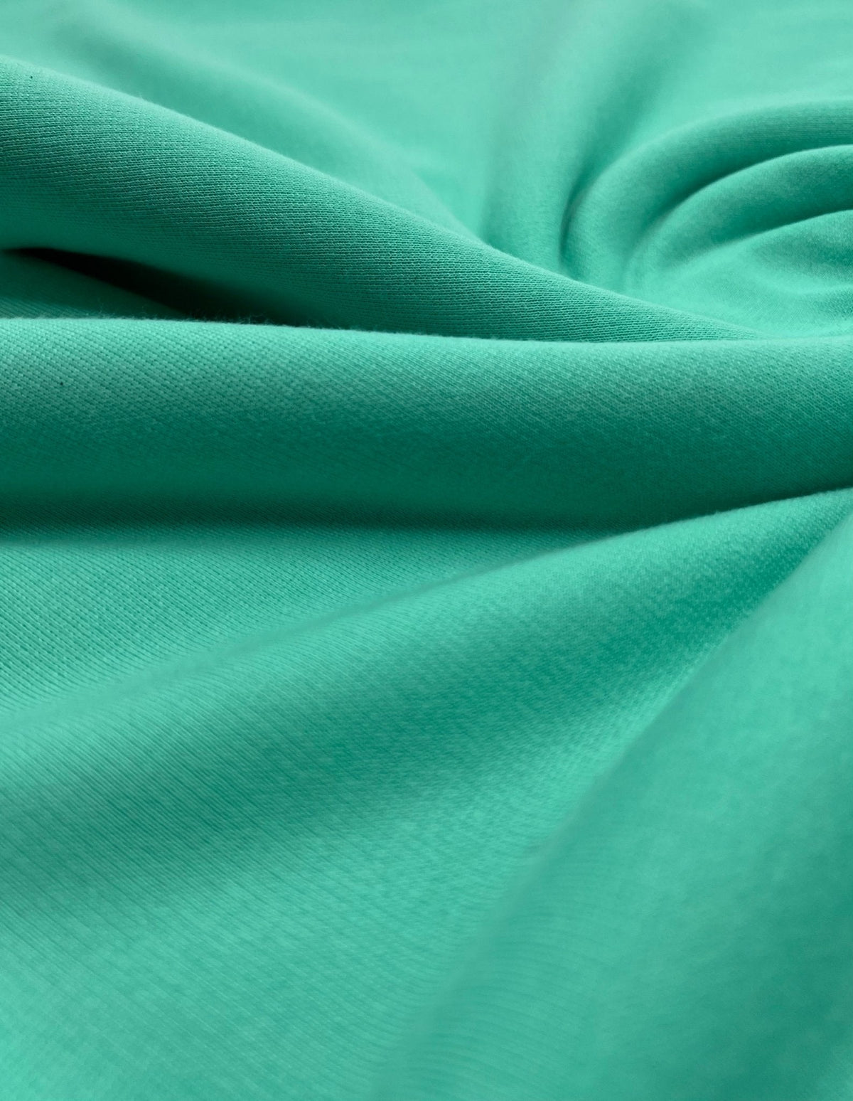Plain Mint Green Ponte 2 Way Stretch Fabric