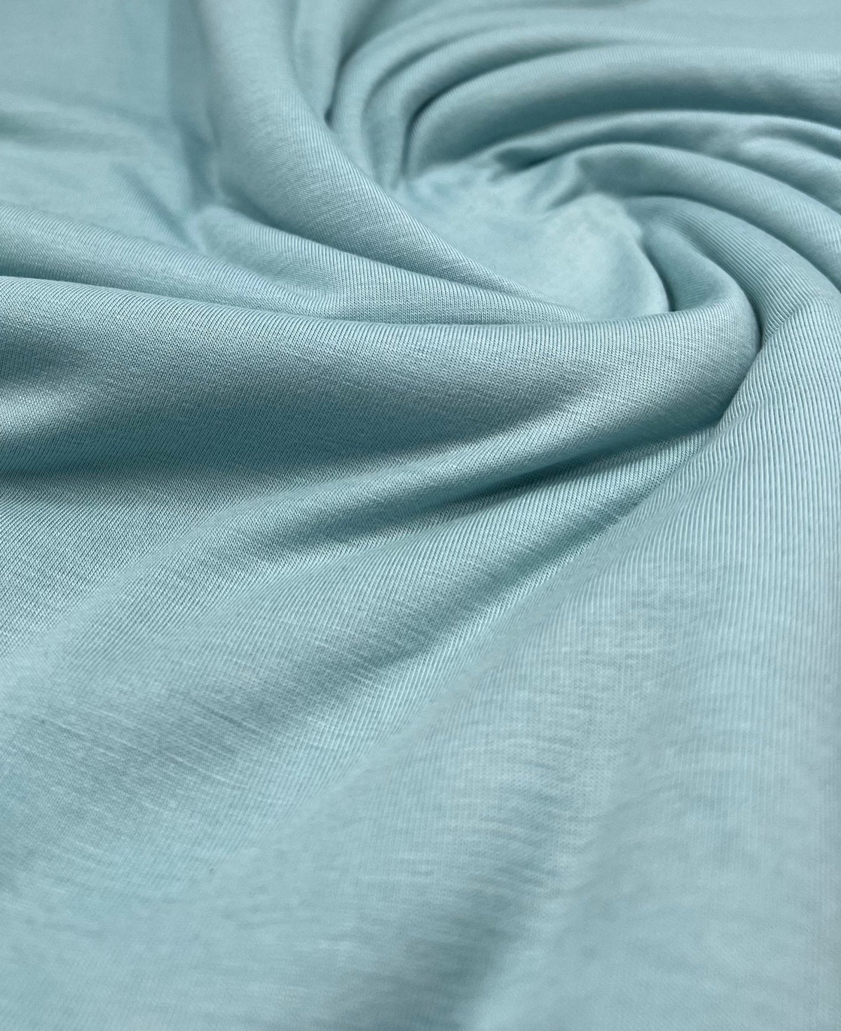 Plain Mint Green Viscose Elastane Fabric 4 Way Stretch Jersey