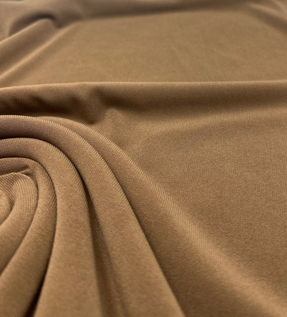 Plain Mocha ITY 4 Way Stretch Fabric