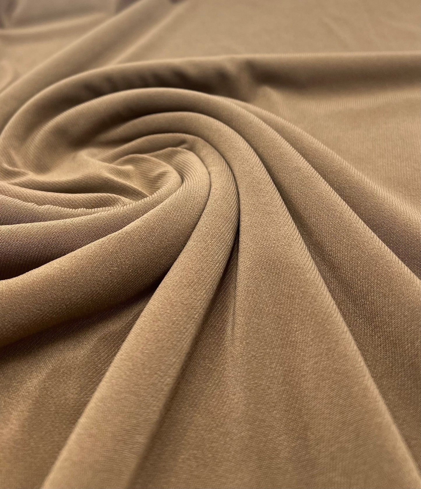 Plain Mocha ITY 4 Way Stretch Fabric
