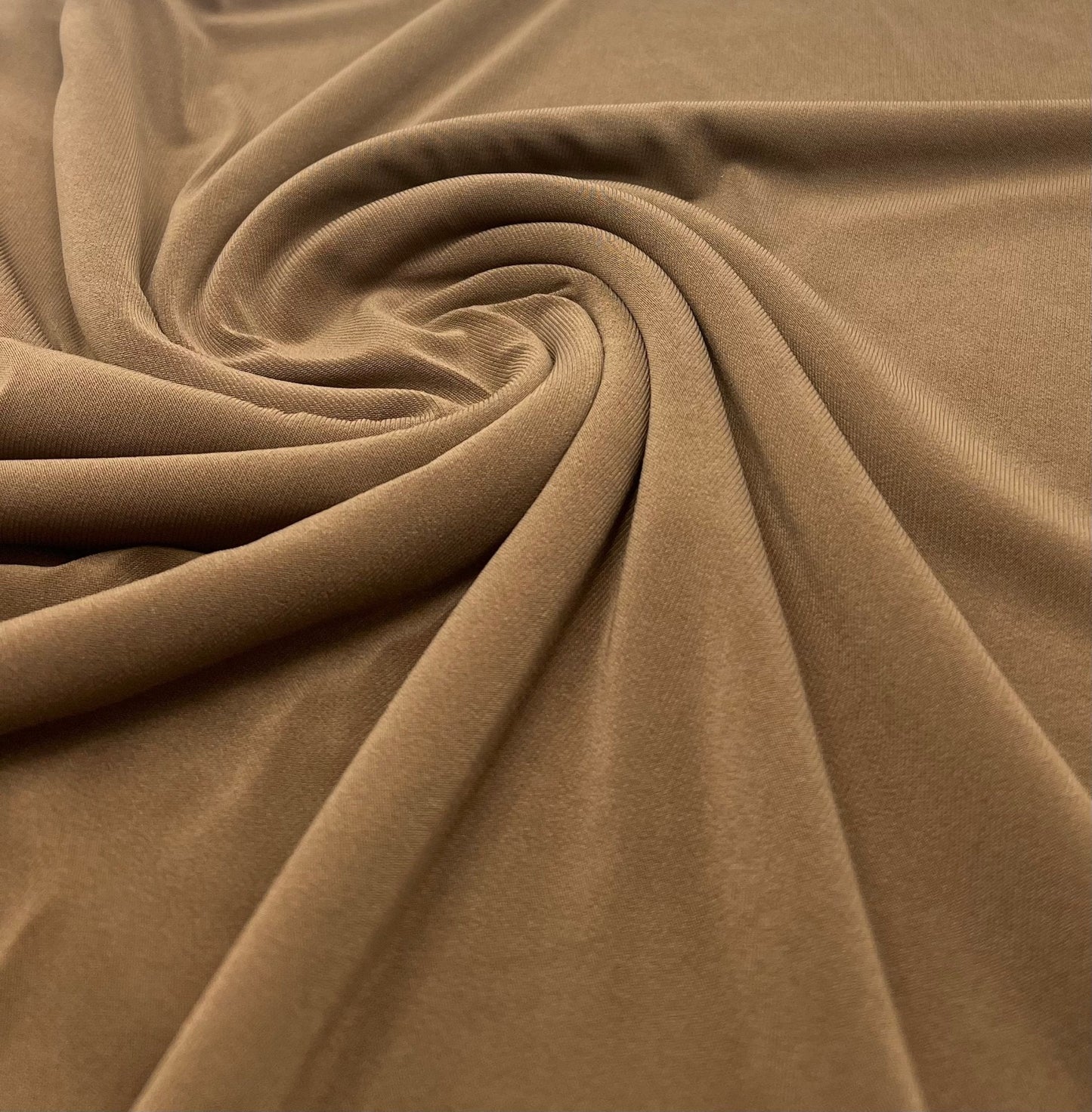 Plain Mocha ITY 4 Way Stretch Fabric