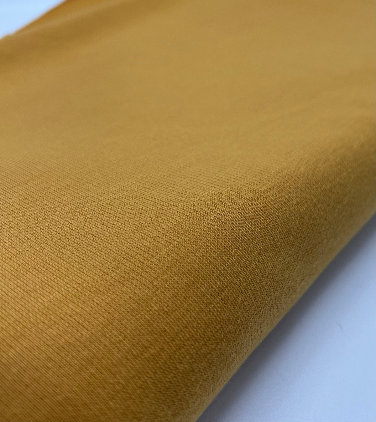 Plain Mustard Ponte 2 Way Stretch Fabric