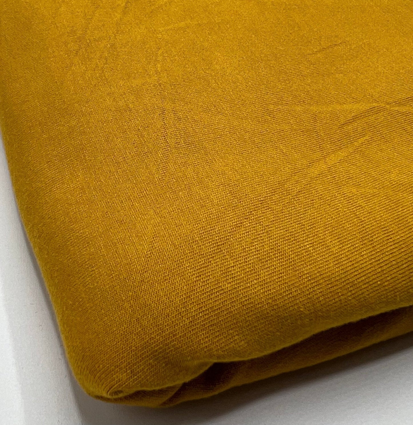 Plain Mustard Viscose Elastane Fabric 4 Way Stretch Jersey