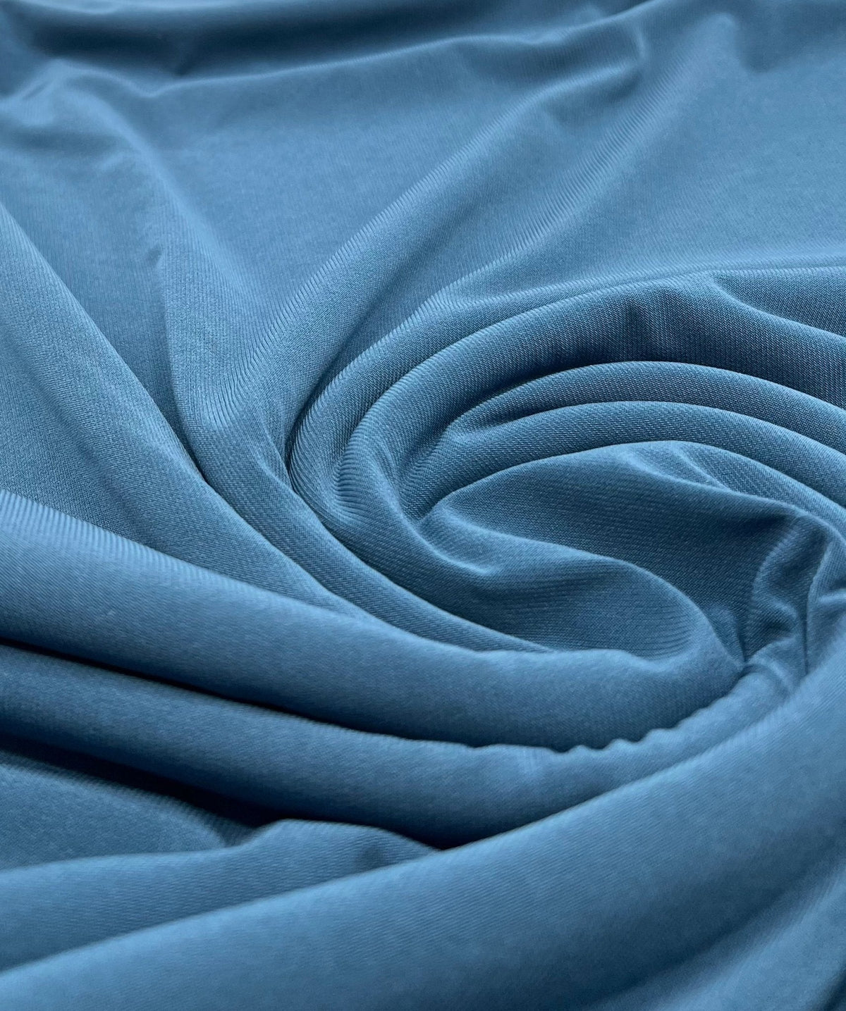 Plain Muted Teal ITY 4 Way Stretch Fabric