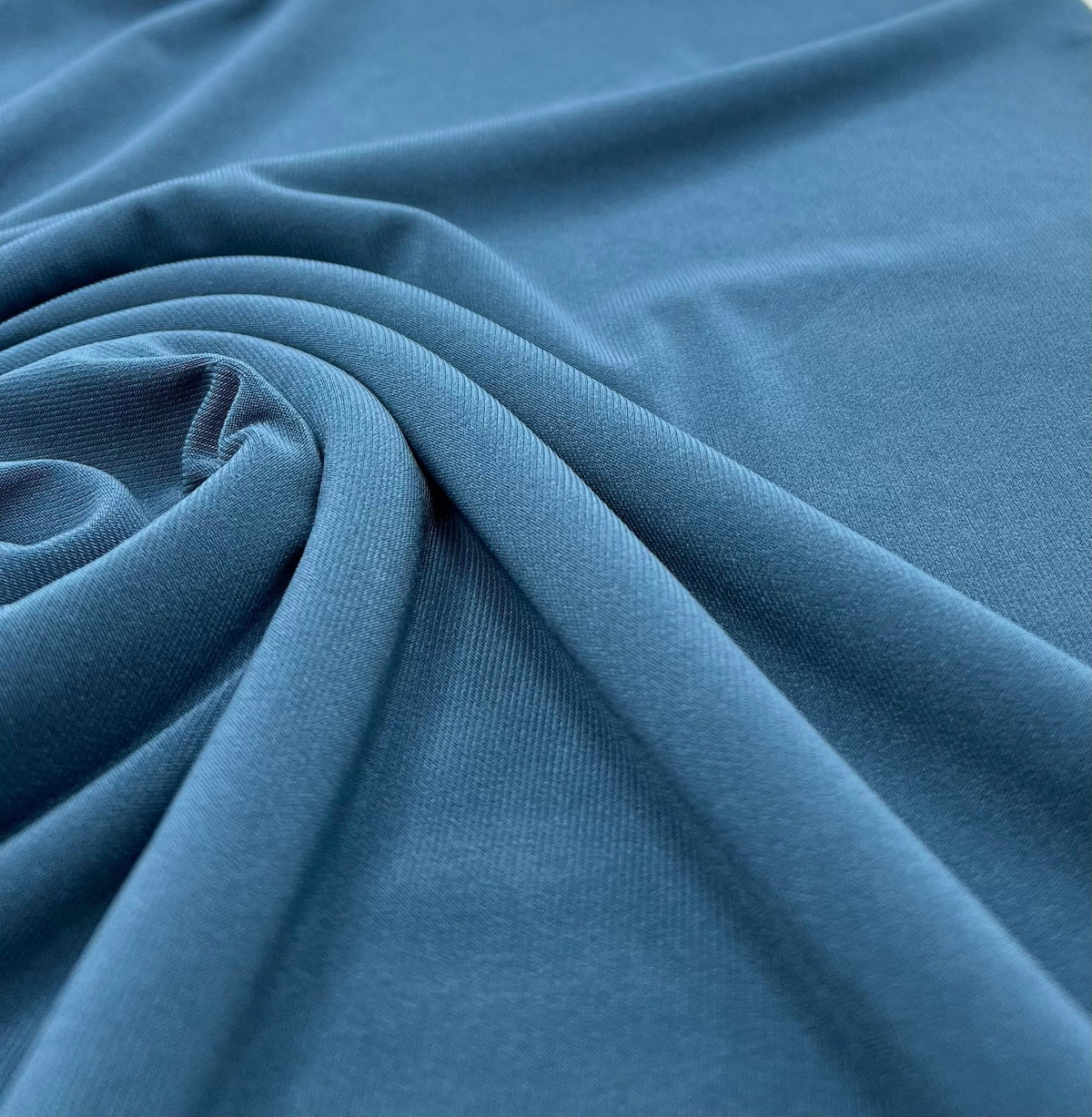 Plain Muted Teal ITY 4 Way Stretch Fabric