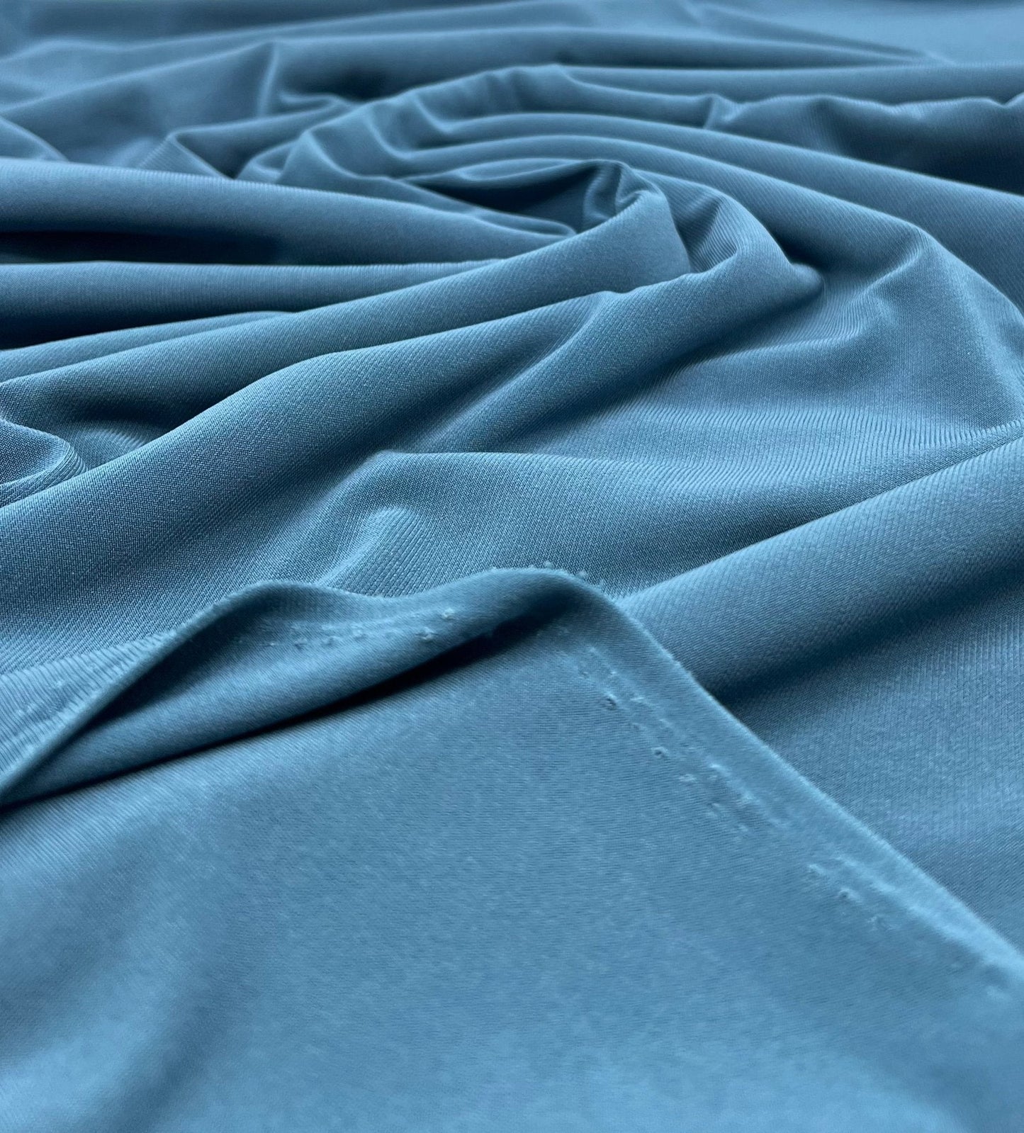 Plain Muted Teal ITY 4 Way Stretch Fabric